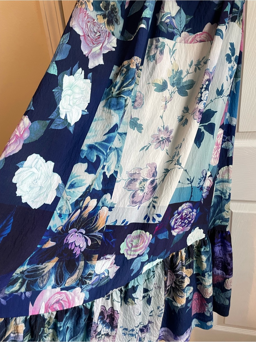 Mauve Anthropologie One-Shoulder Maxi, Size S - Picture 6 of 10